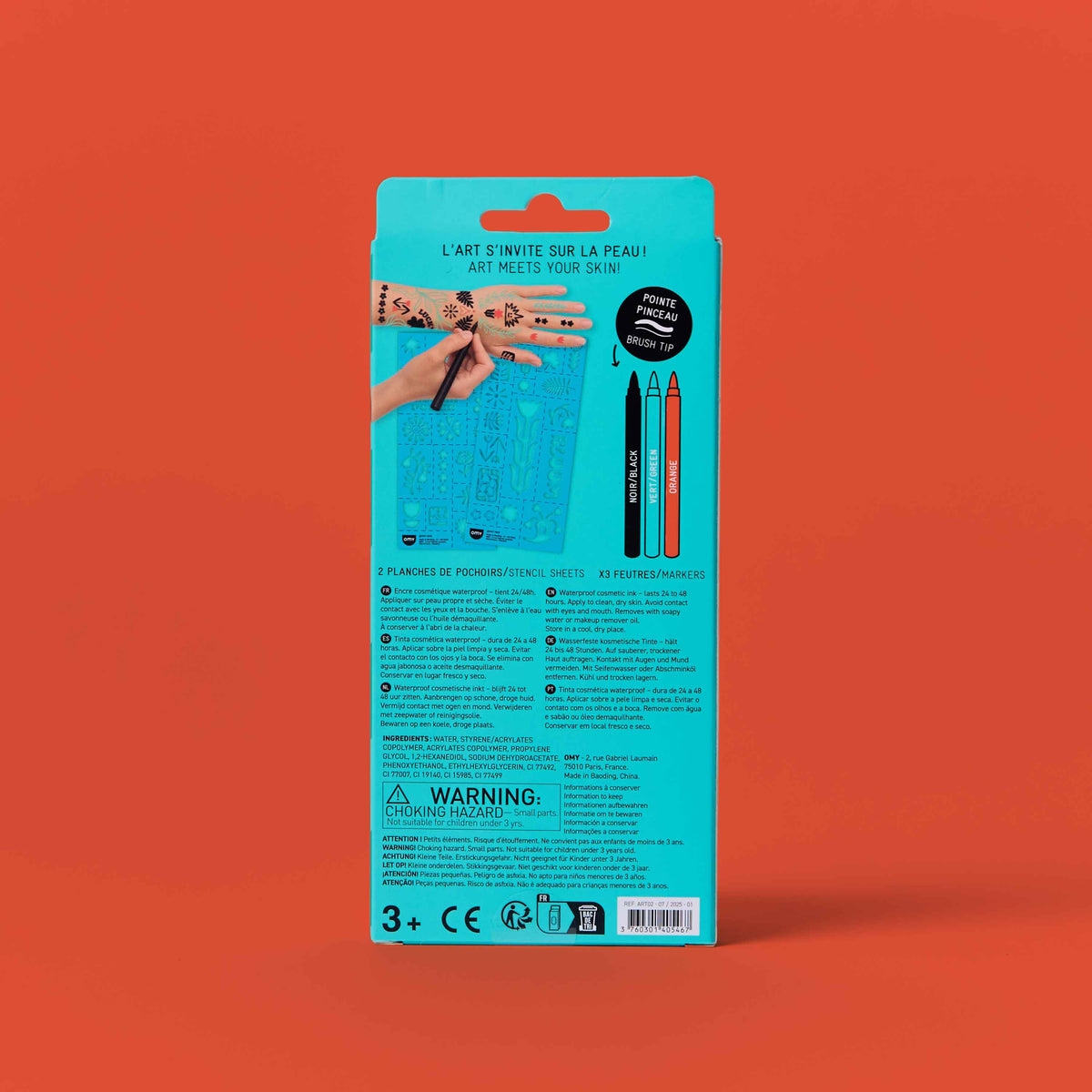 Temporary Tattoo Art Kit - Flower Power