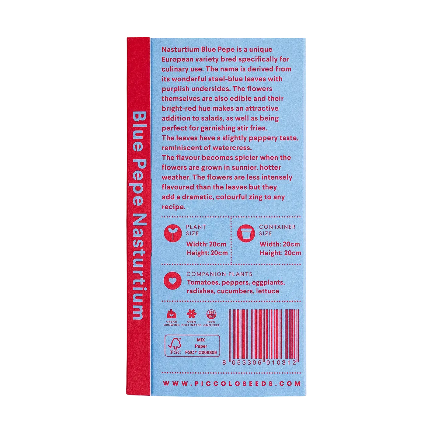 Italian Flower Seed Packets