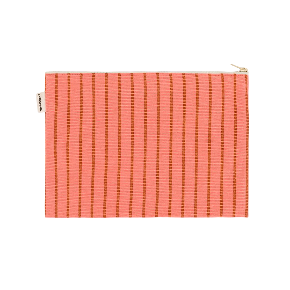 Large Zip Pouch - Tennis Stripes