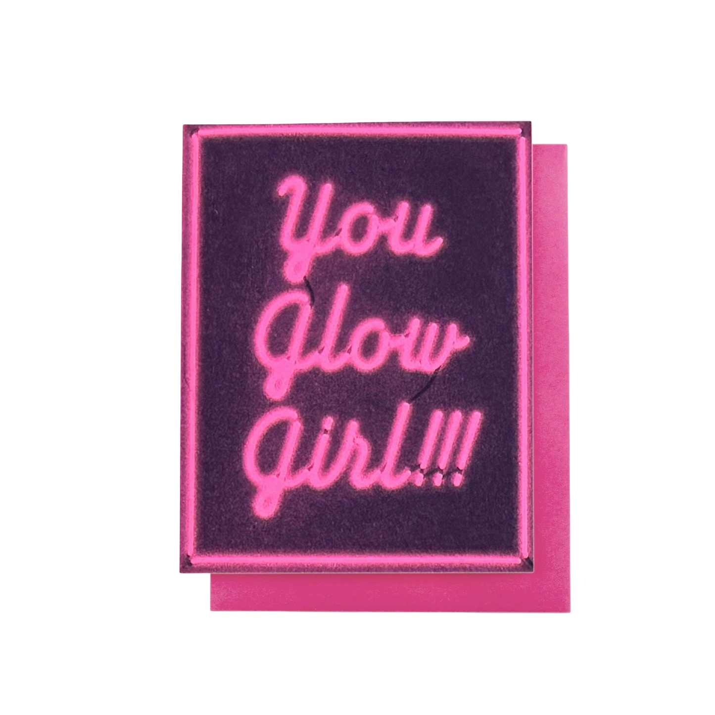 You Glow Girl Risograph Card