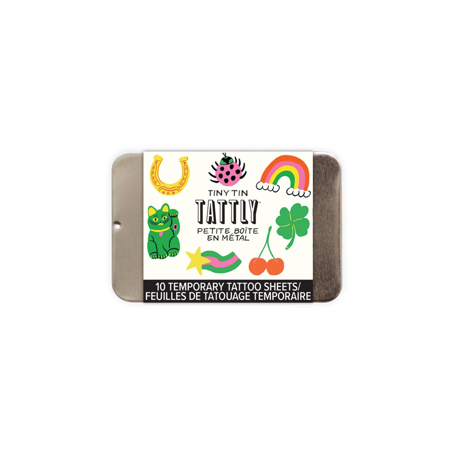 Tin of Tiny Tattoos - Lucky Charms