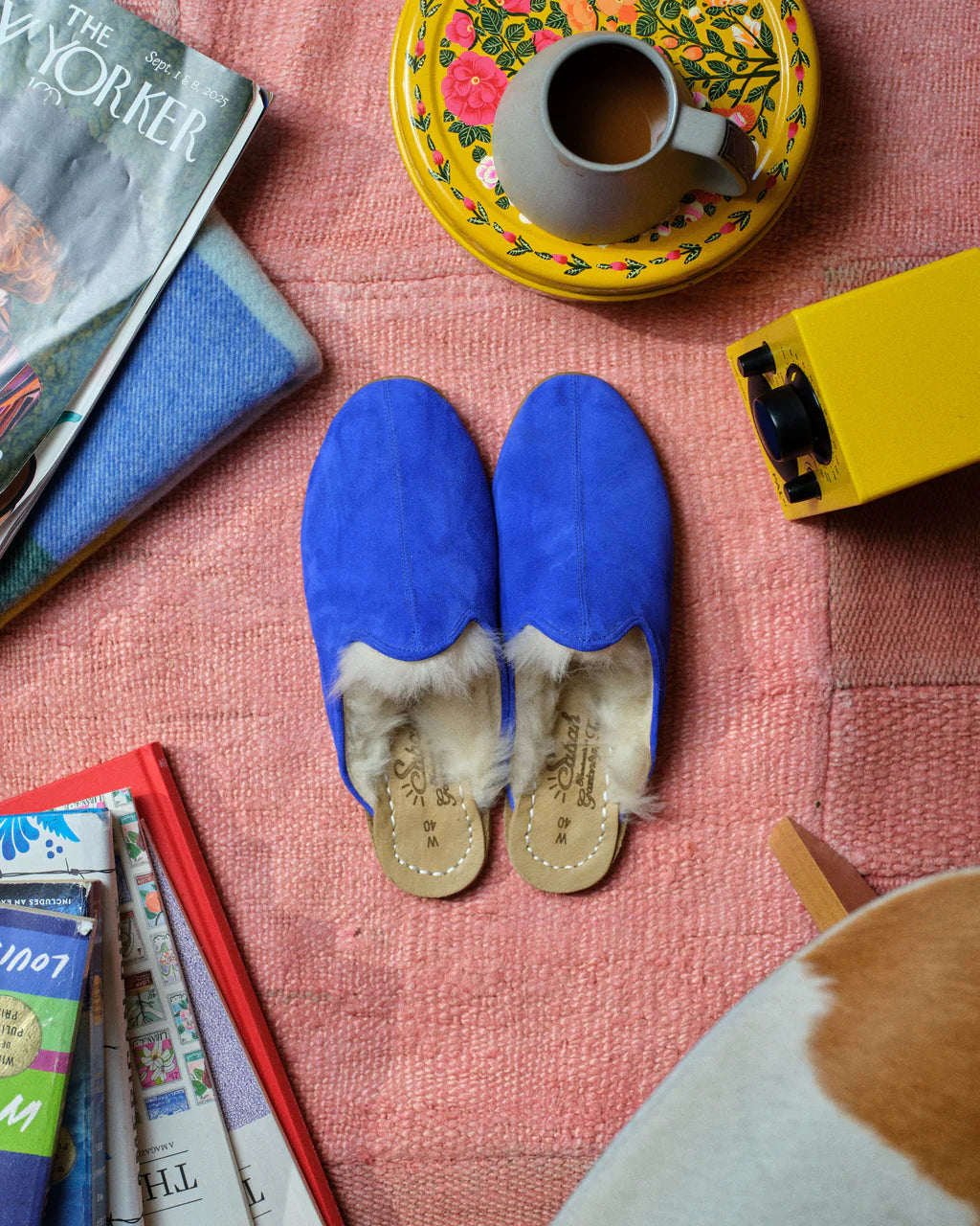 Electric Blue Shearling Baba