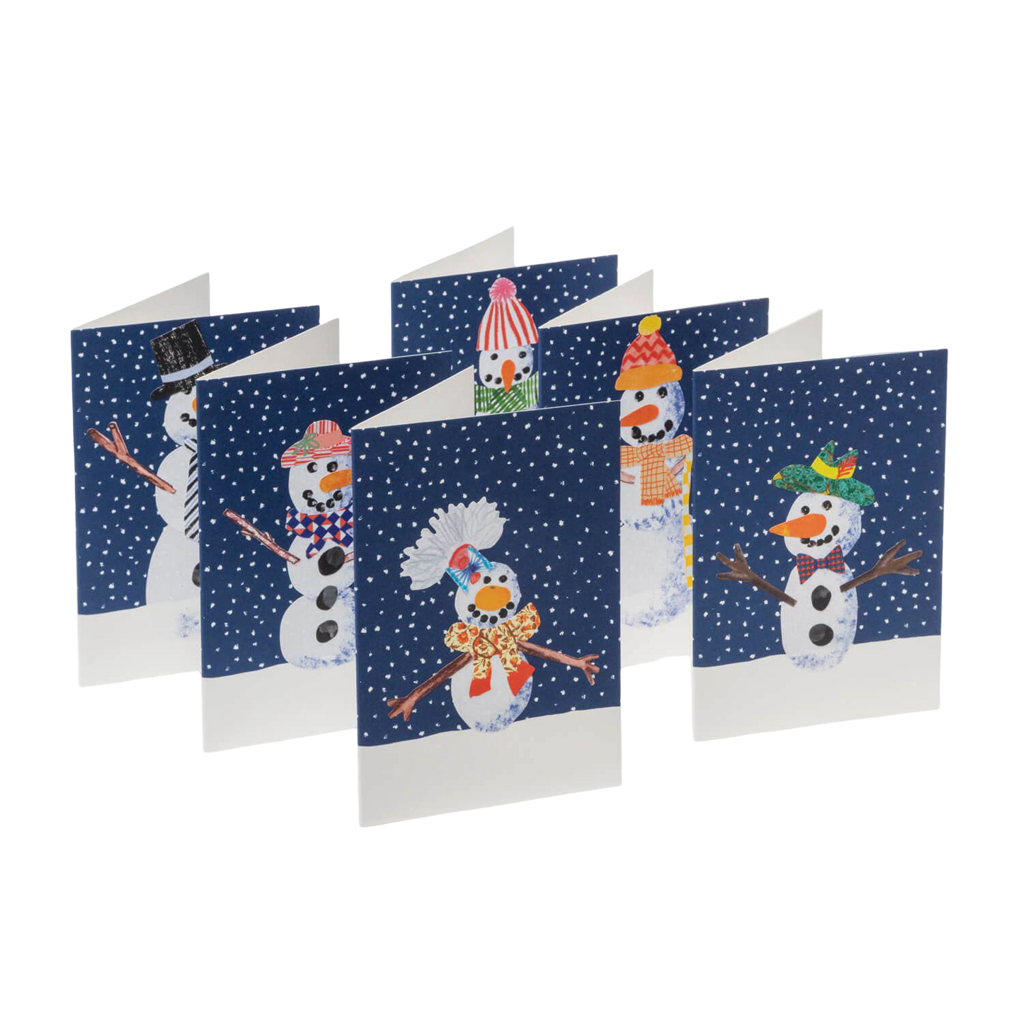 Make Your Own Christmas Cards Set - Snowman