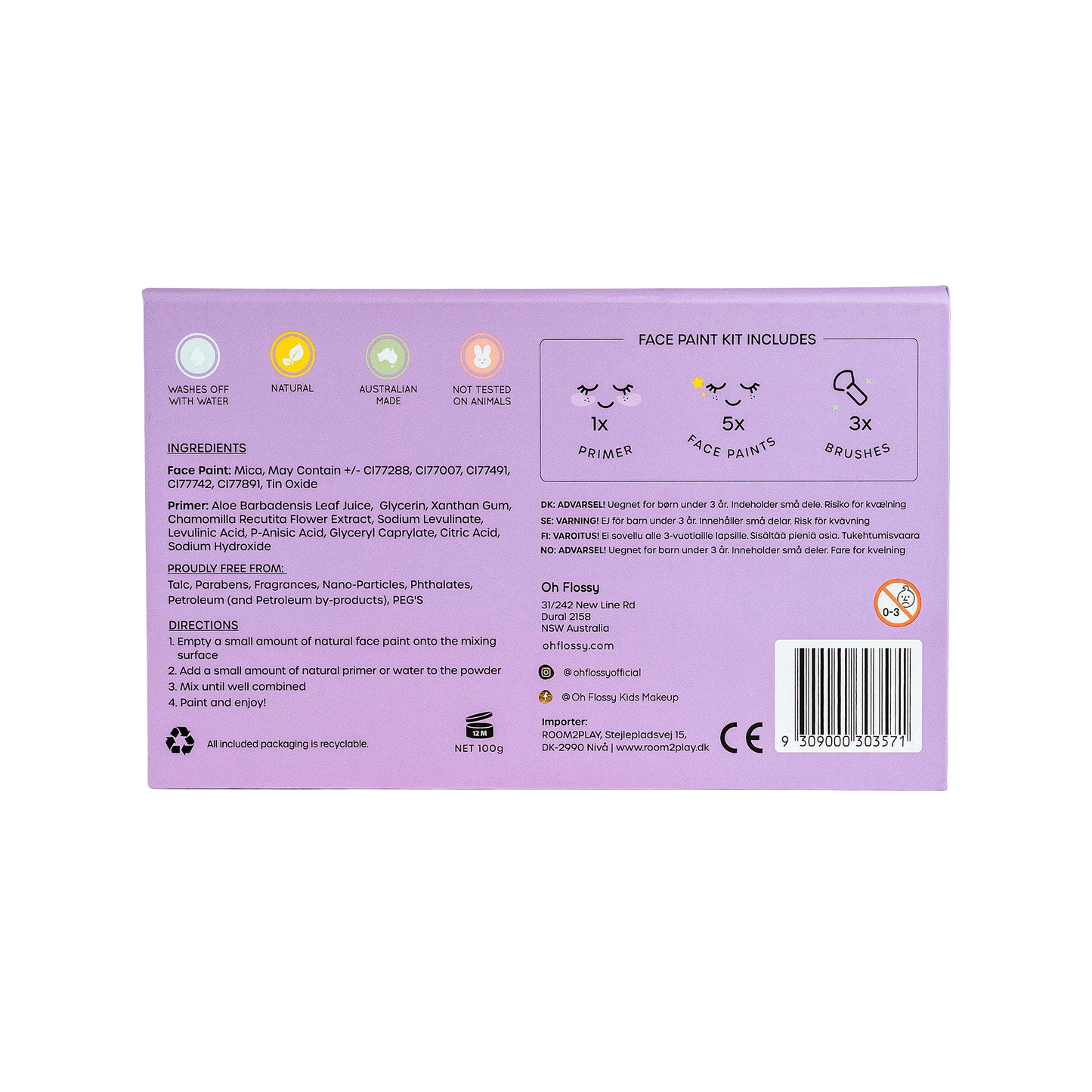 Magic Garden Face Paint Set