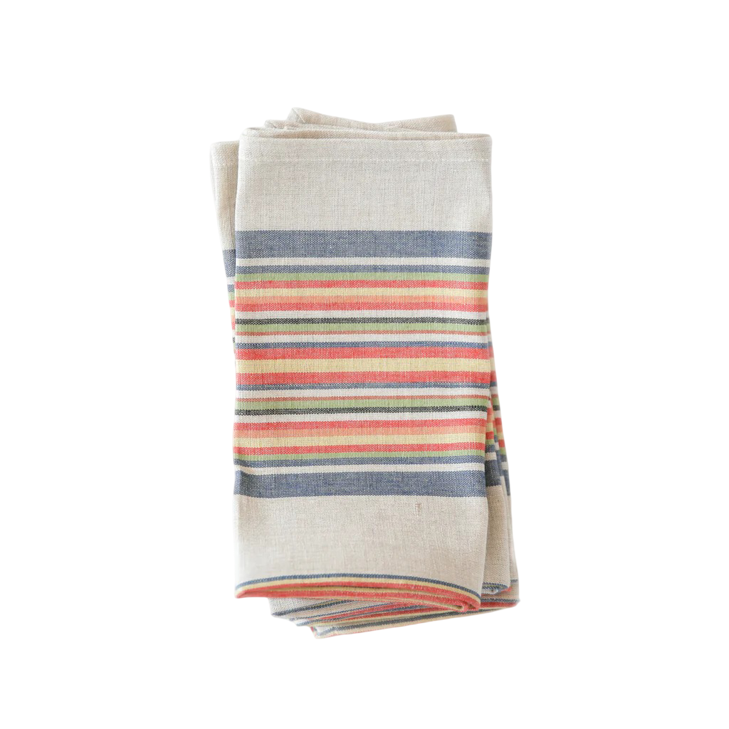 Multi Stripe Napkins - Set of 4