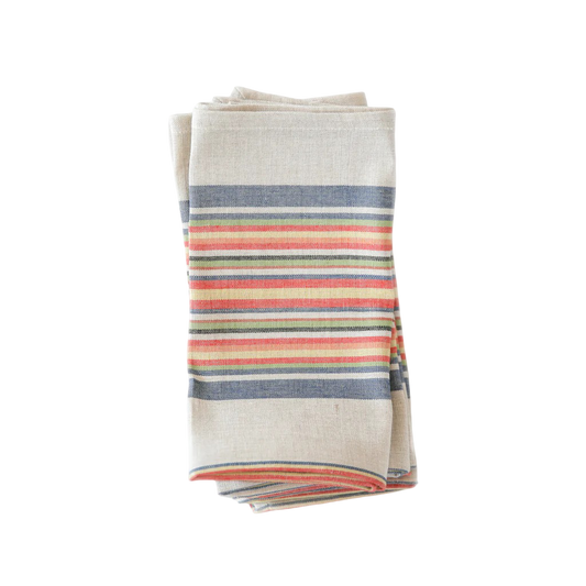 Multi Stripe Napkins - Set of 4