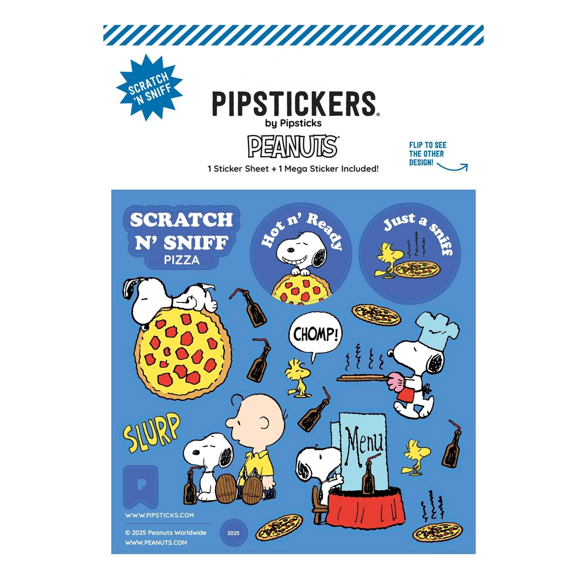 Peanuts Hot Pizza Scratch 'n Sniff Stickers