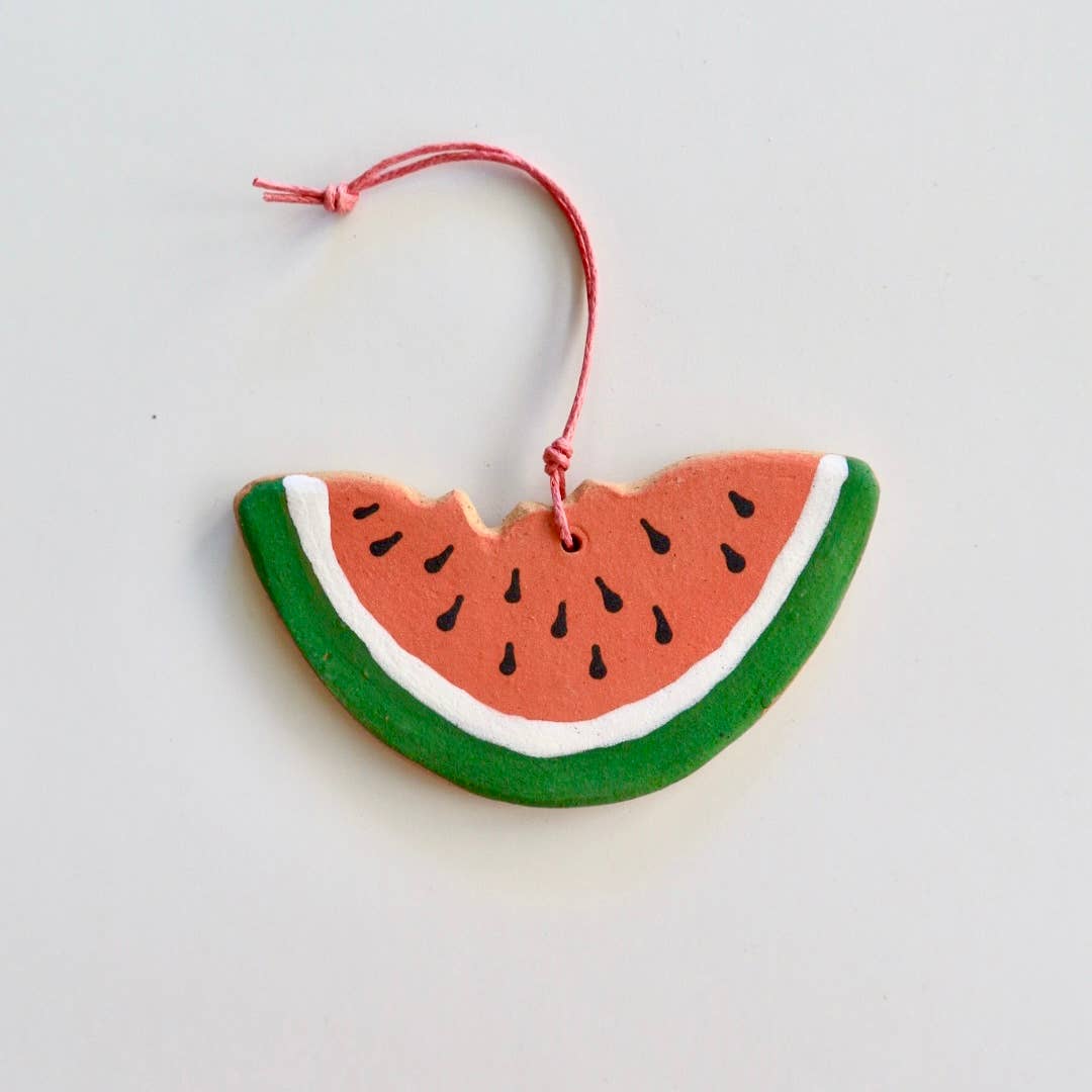 Ceramic Watermelon Ornament