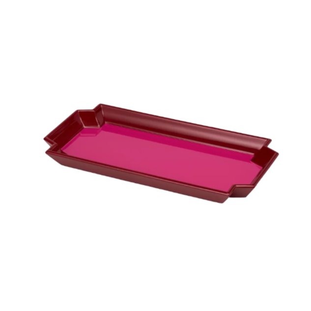Jean Tray - Bordeaux Red/Fuchsia Pink