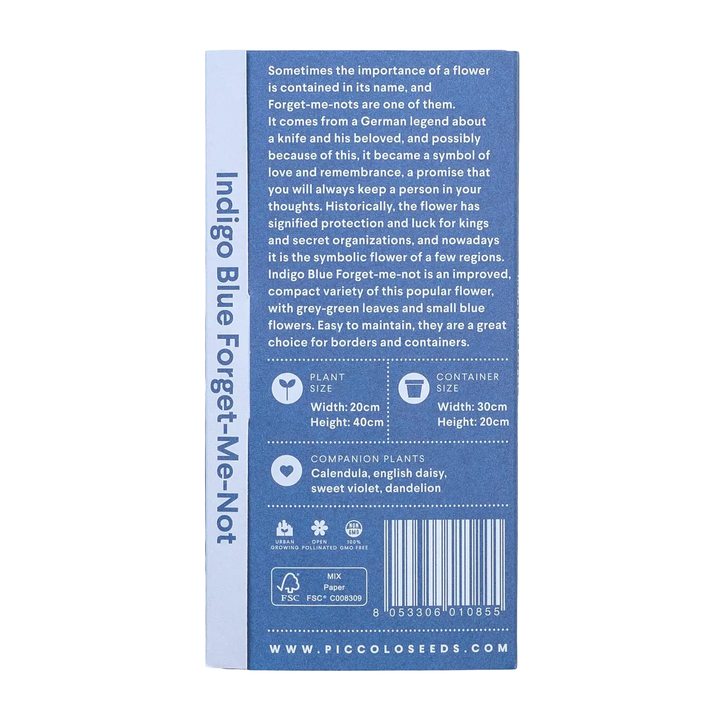 Italian Flower Seed Packets