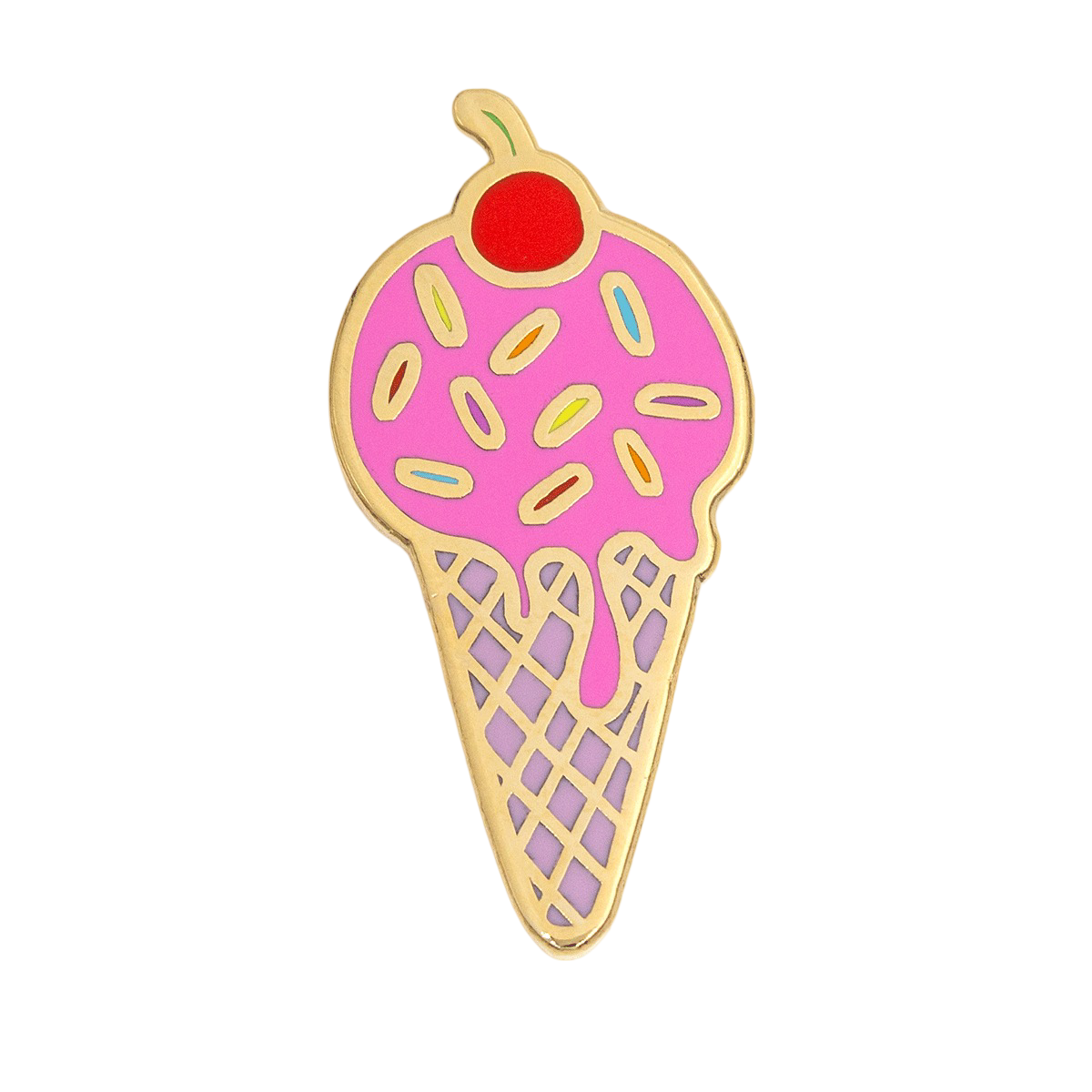 Sprinkle Ice Cream Enamel Pin