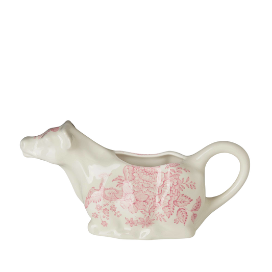 Pink Asiatic Pheasants Cow Creamer