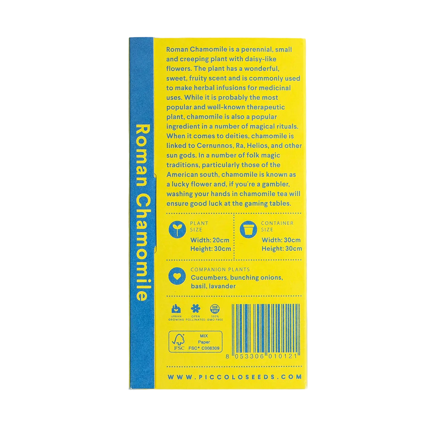 Italian Flower Seed Packets