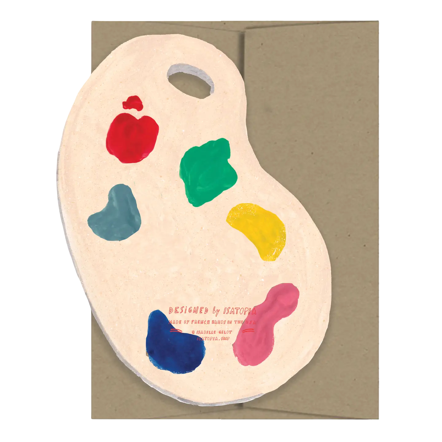 Color Palette Die Cut Card