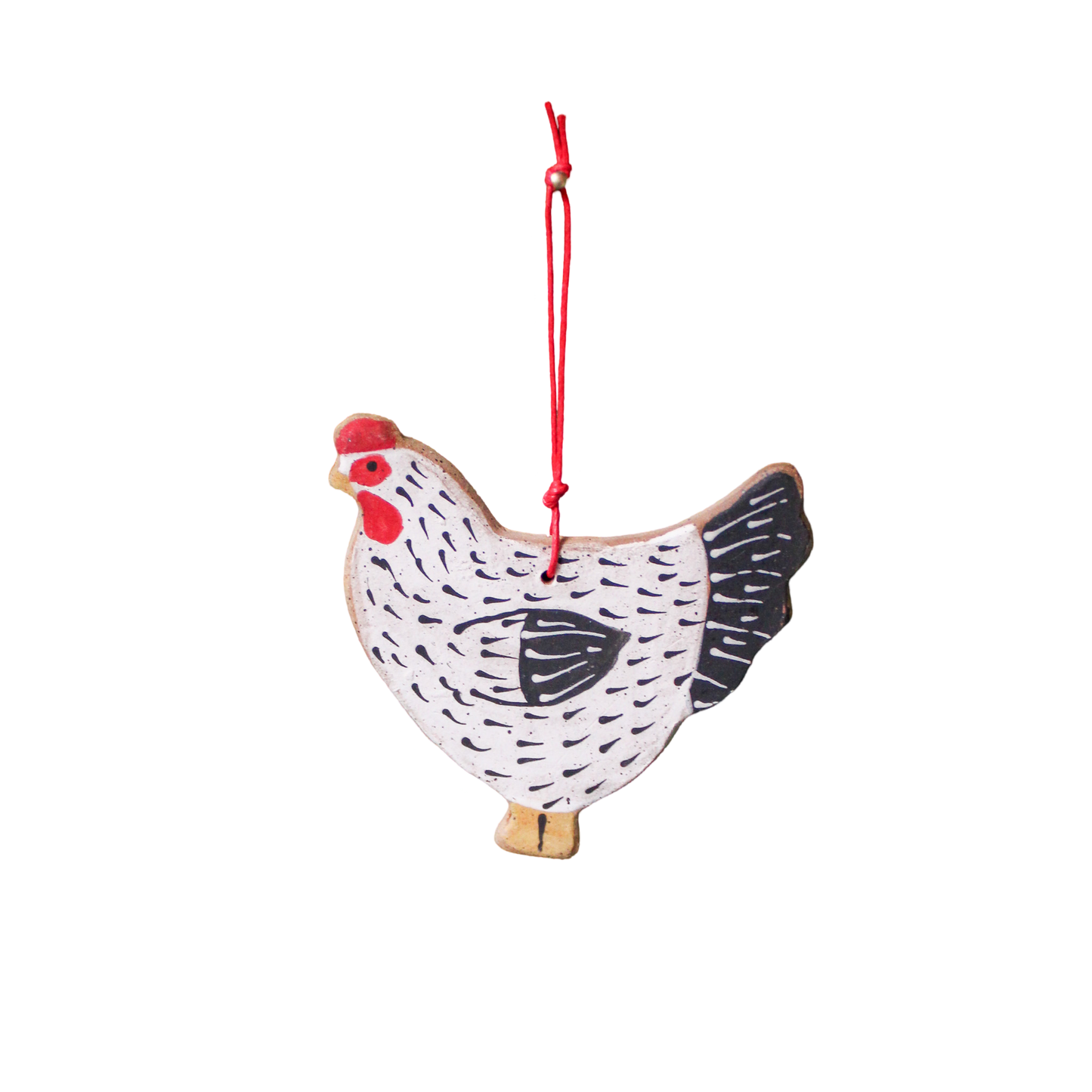 Ceramic Chicken Ornament