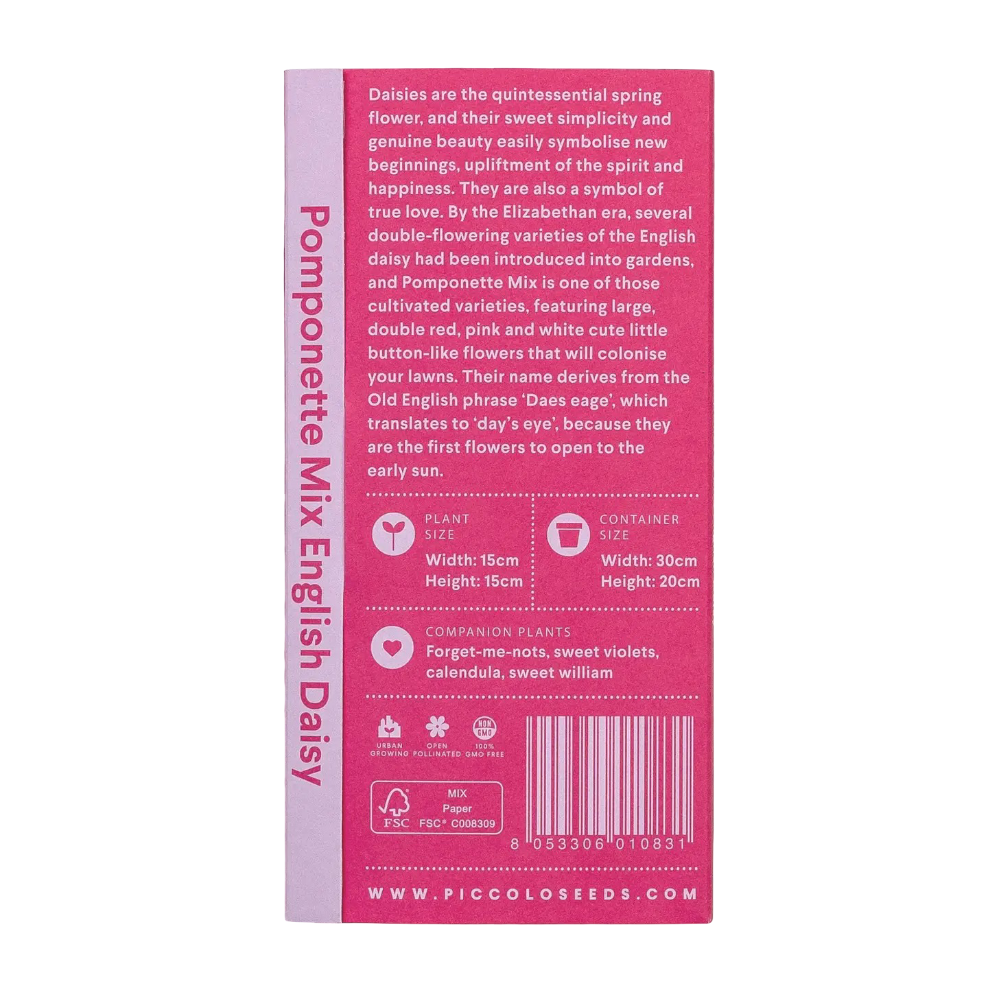 Italian Flower Seed Packets