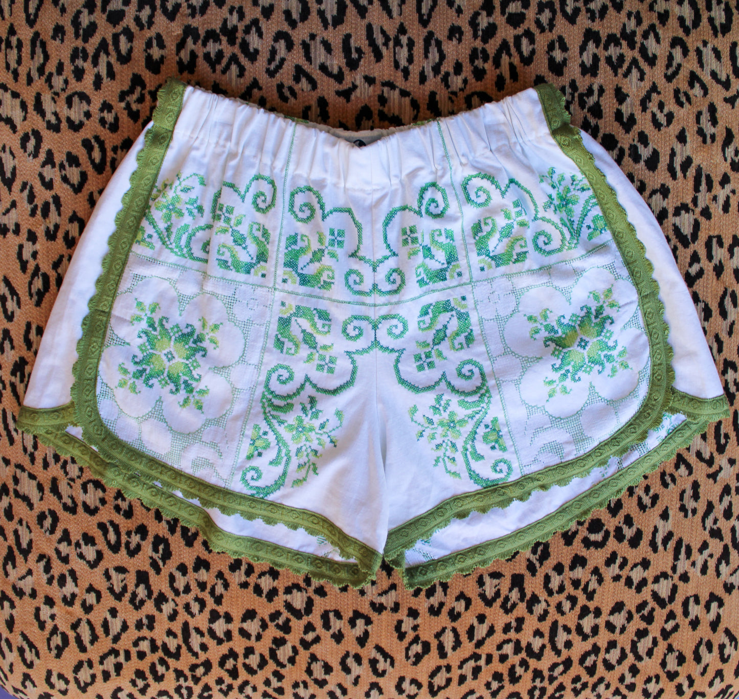 Embroidered Italian Dolphin Shorts - One of a Kind