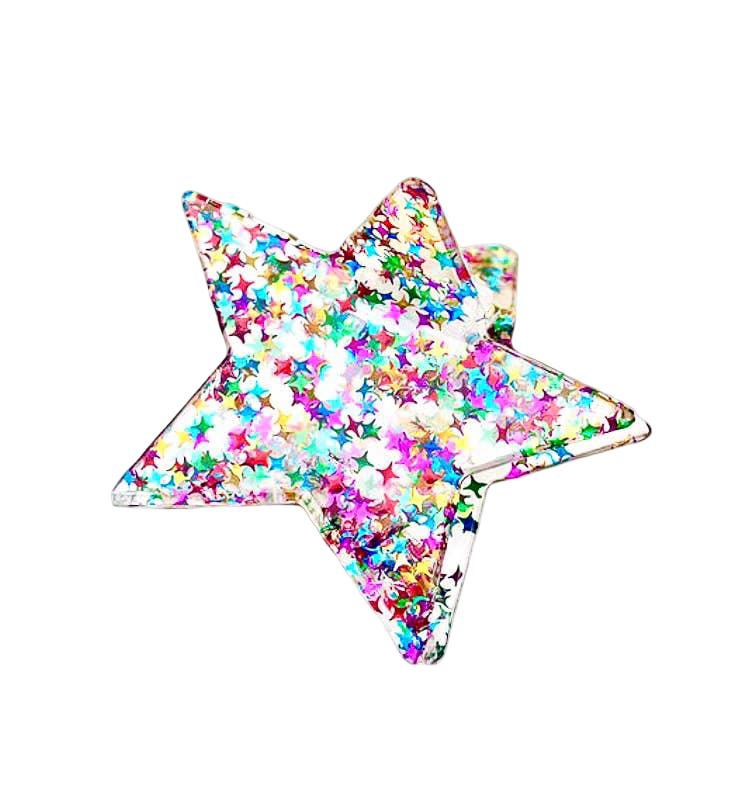 Glitter Star Hair Clip