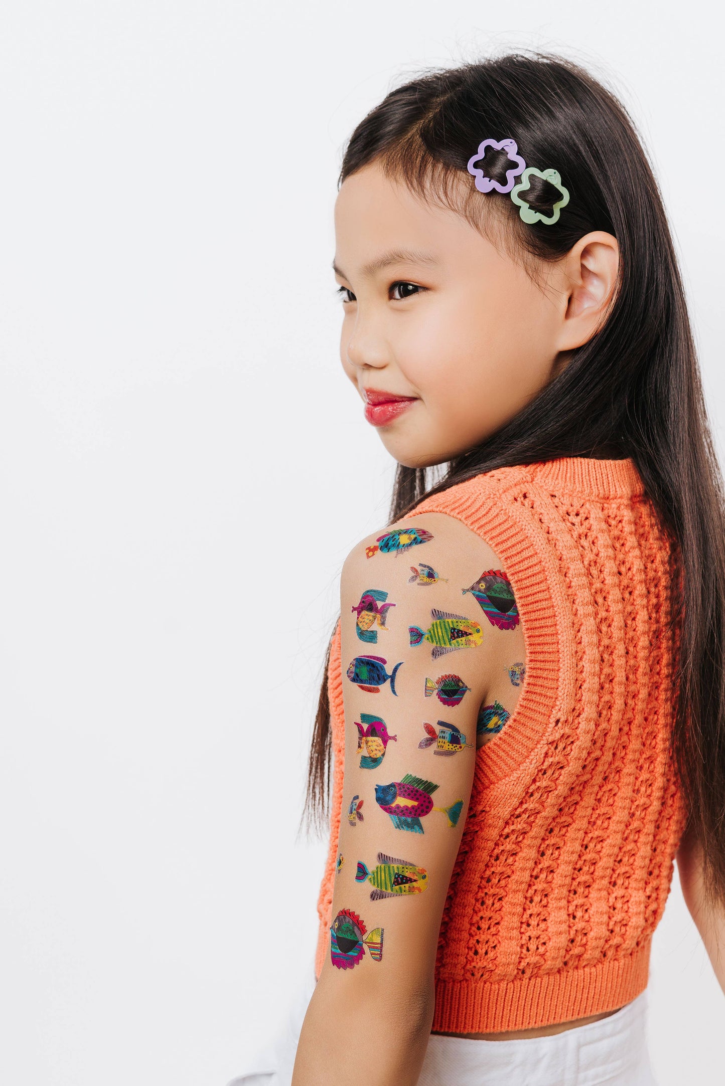 Fish Flurry Tattoo Sheets - Set of 2