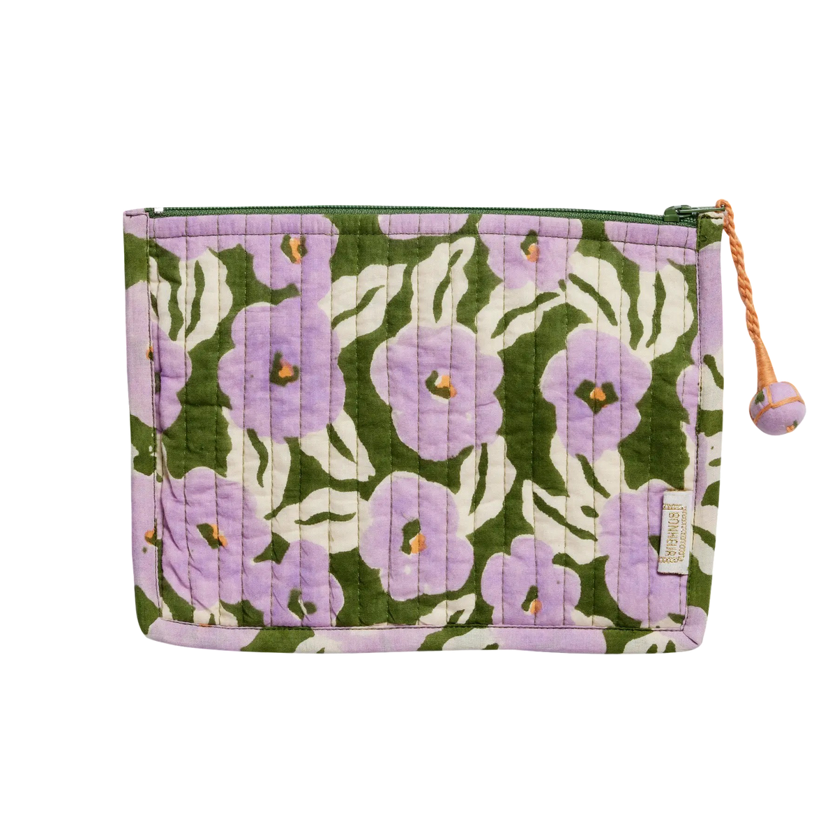 Block Print Zip Pouch - Small