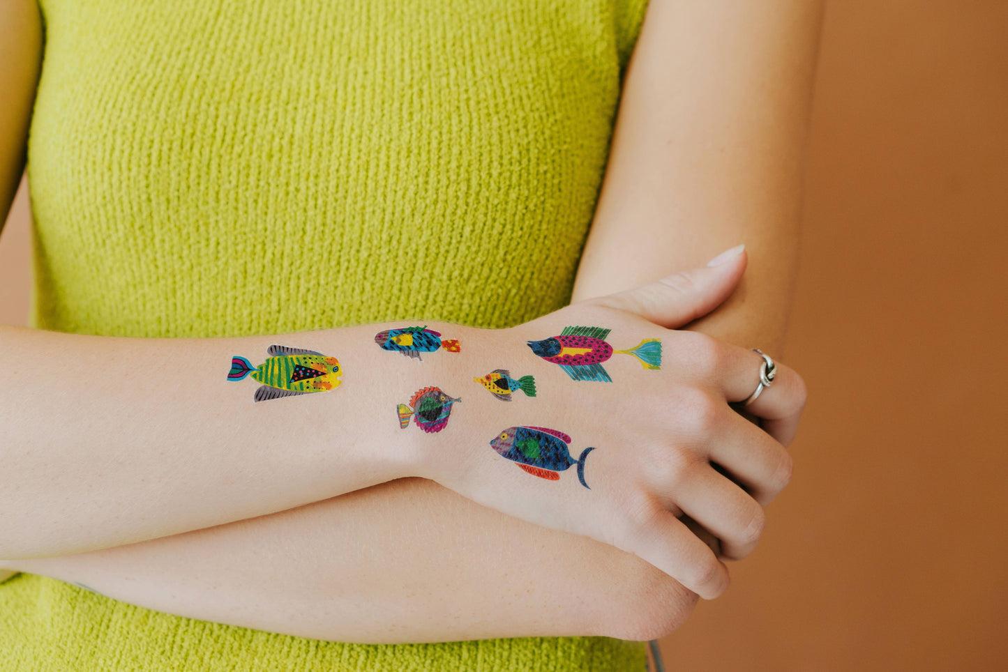 Fish Flurry Tattoo Sheets - Set of 2