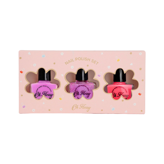 Pink Pamper Nail Polish - Set of 3