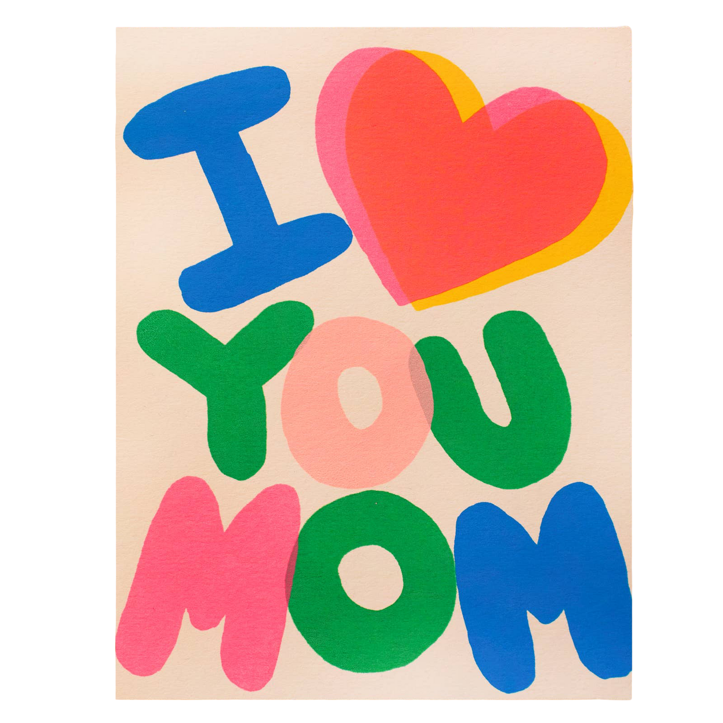 I Heart You Mom Card
