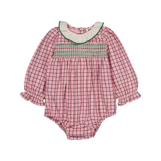 Amande Romper - Pink Check