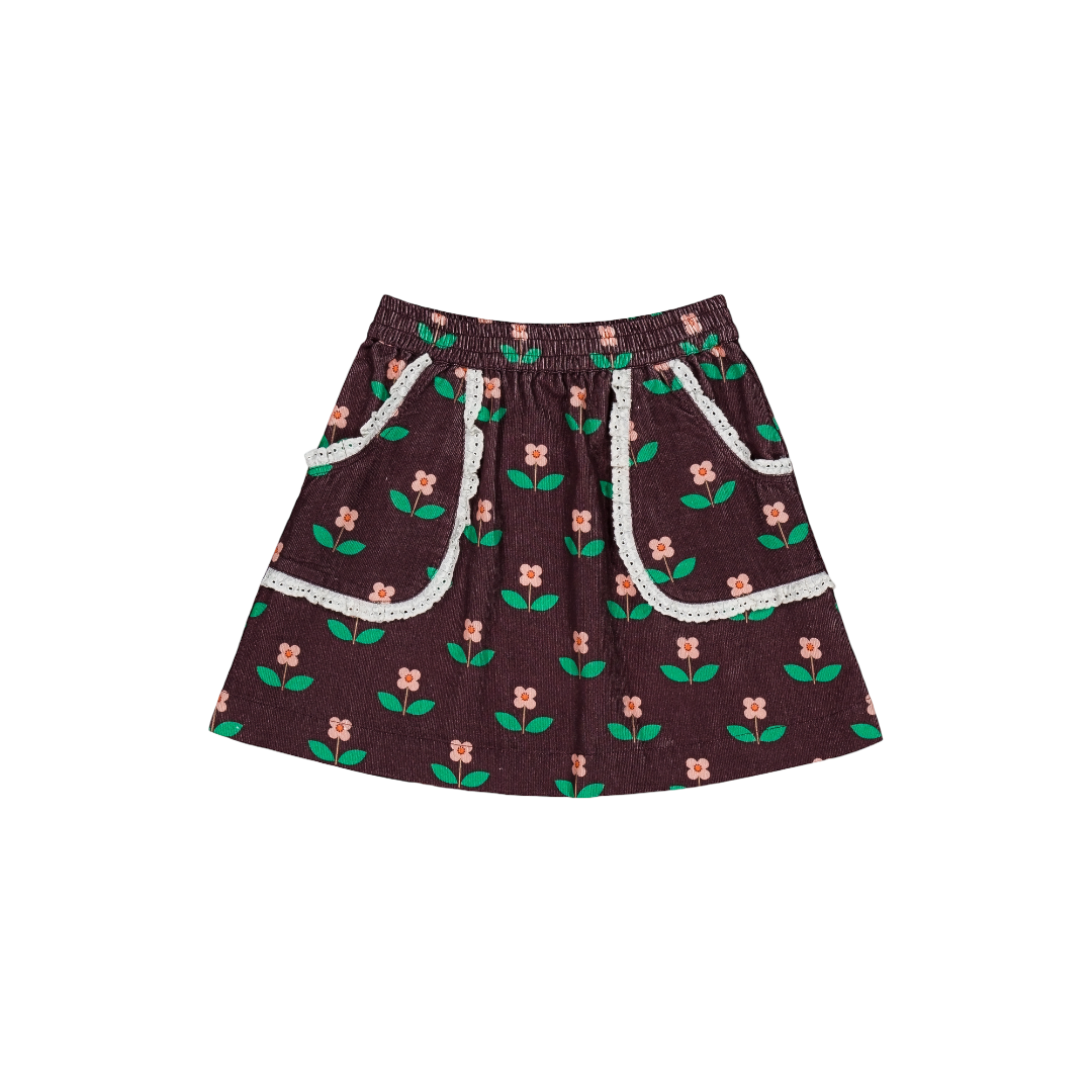 Annabelle Skirt - Flora Chocolate