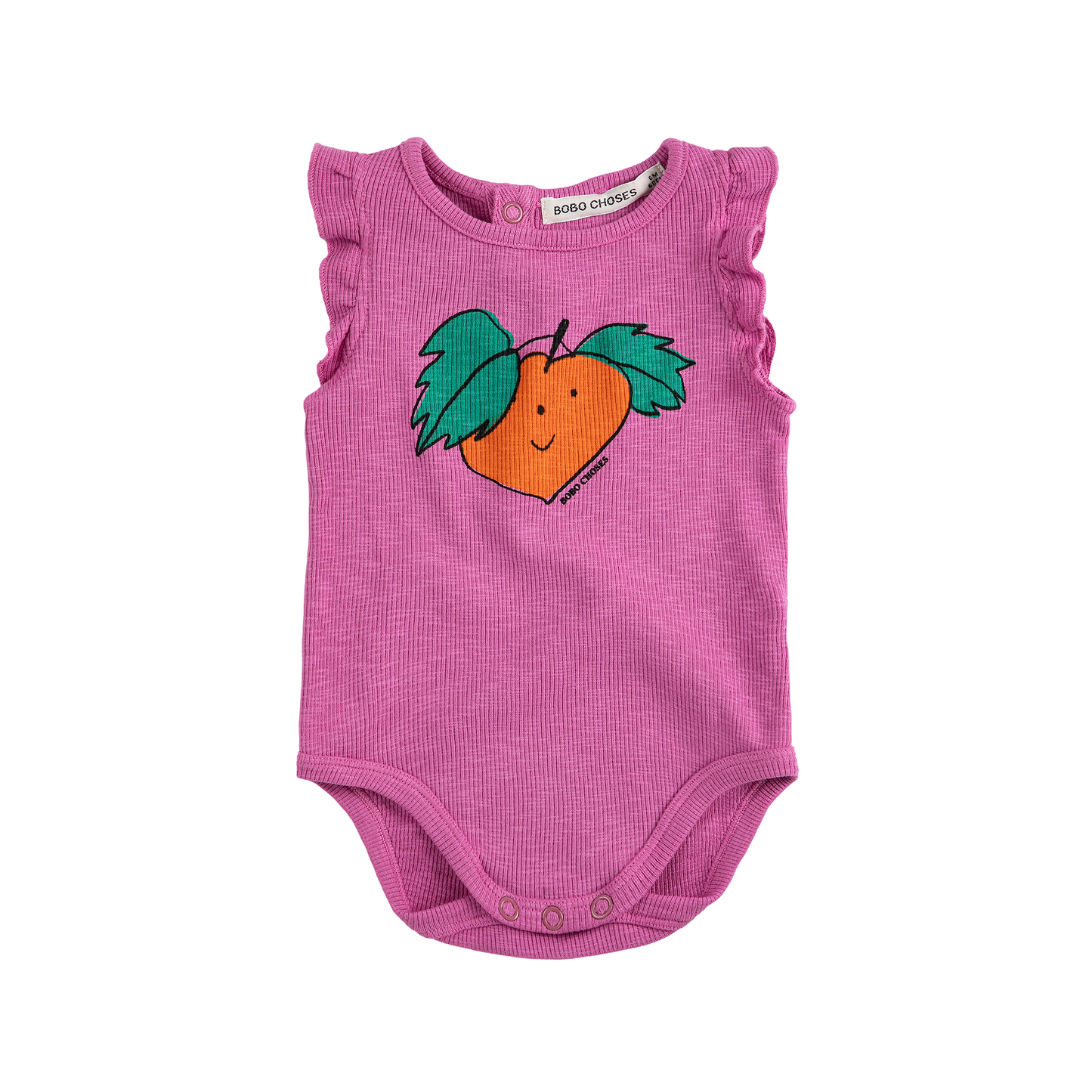 Tangerine Ruffled Onesie