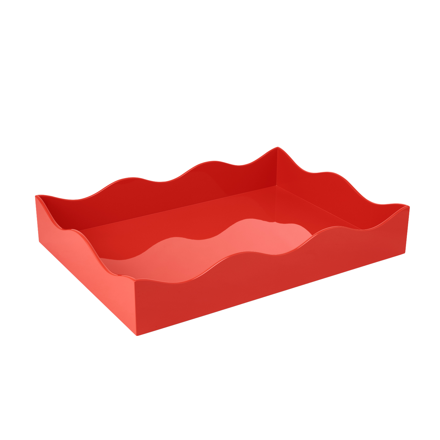 Rita Konig Belles Rives Lacquer Tray - Blood Orange