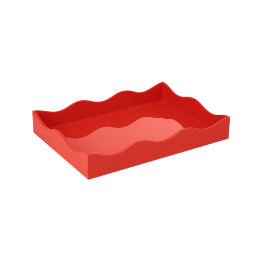 Rita Konig Belles Rives Lacquer Tray - Blood Orange