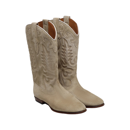 Midnight Suede Cowboy Boots -  Desert