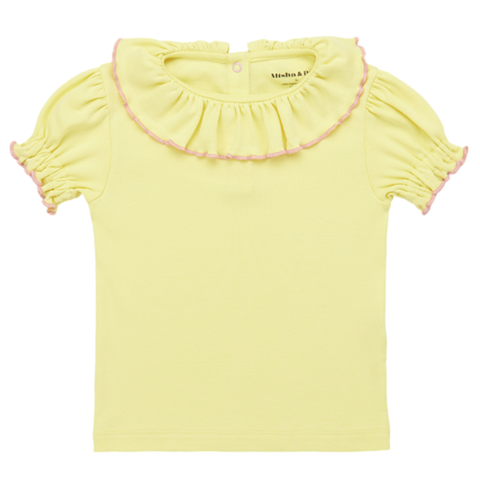Balloon Sleeve Paloma Tee - Vintage Yellow