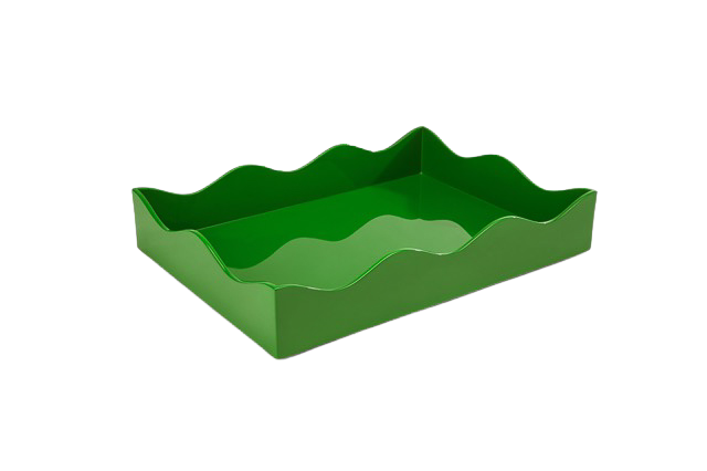 Rita Konig Belles Rives Lacquer Tray - Kermit