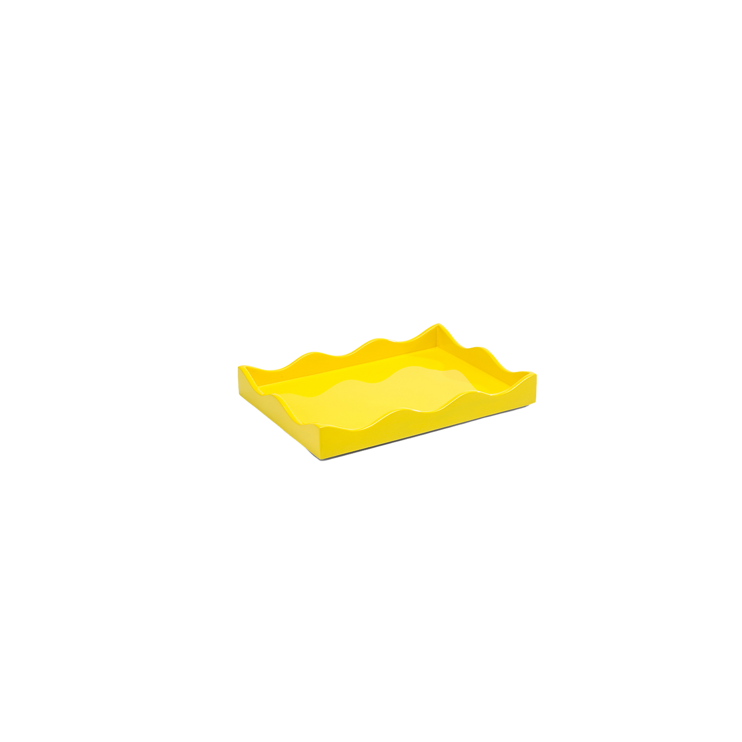 Rita Konig Belles Rives Lacquer Tray - Citron Yellow