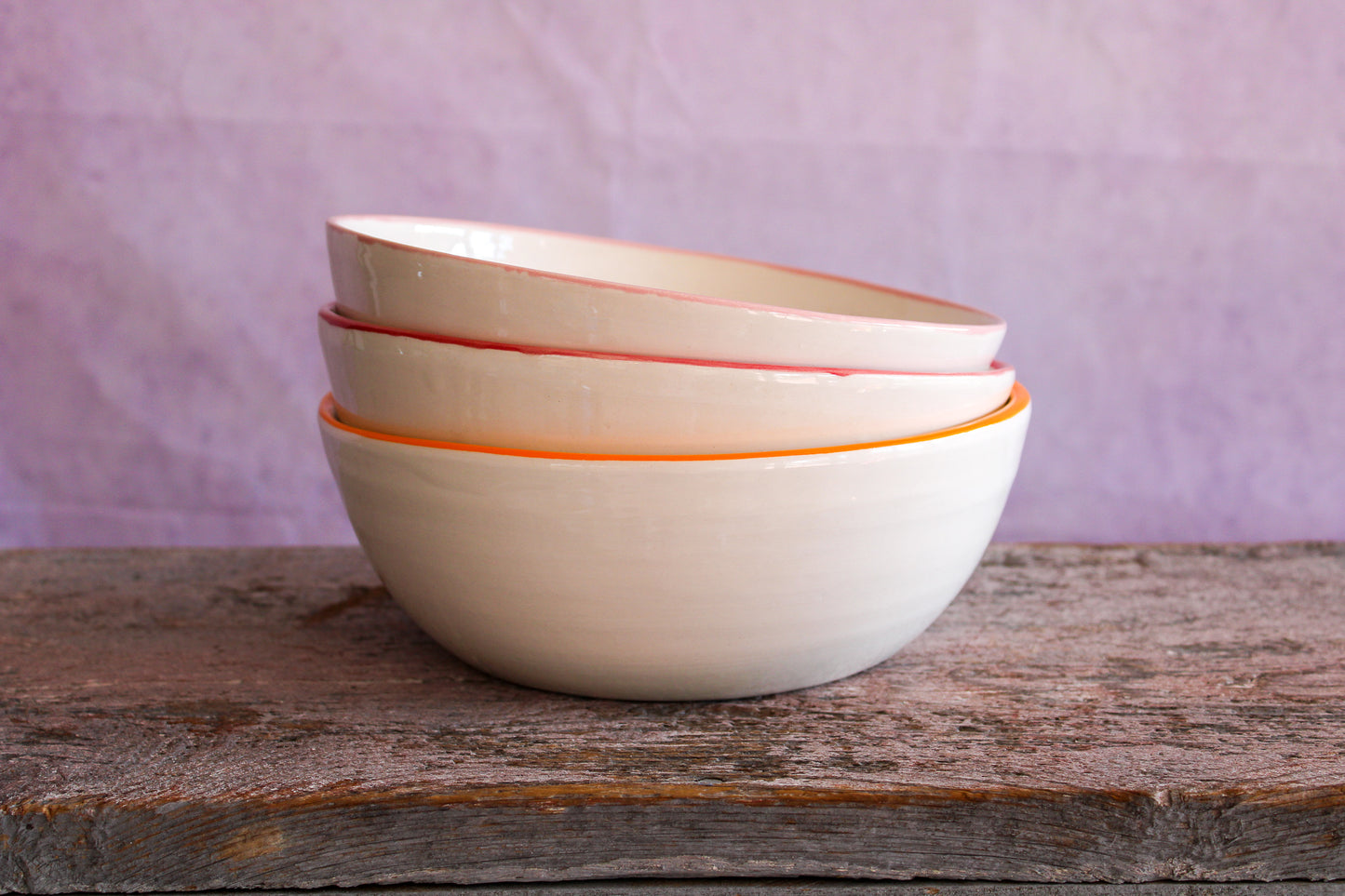 Color Rim Farm Bowl