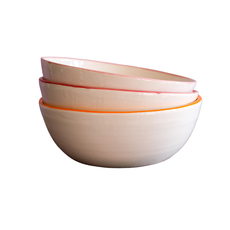 Color Rim Farm Bowl