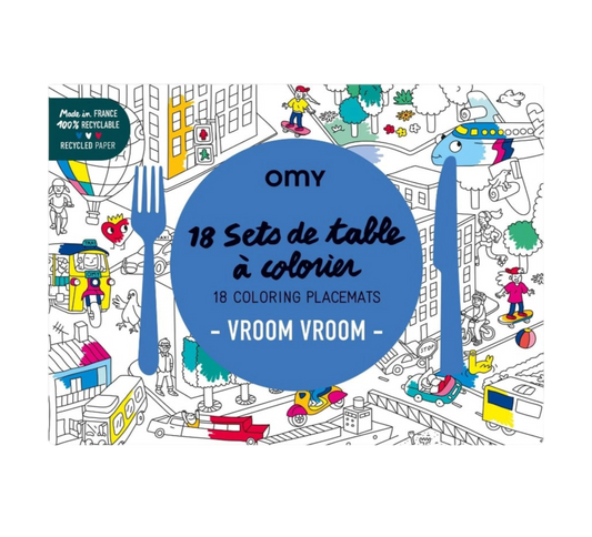 Coloring Placemat - Vehicles