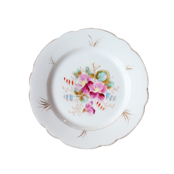 Victorian Floral Dessert Plates Set of 4