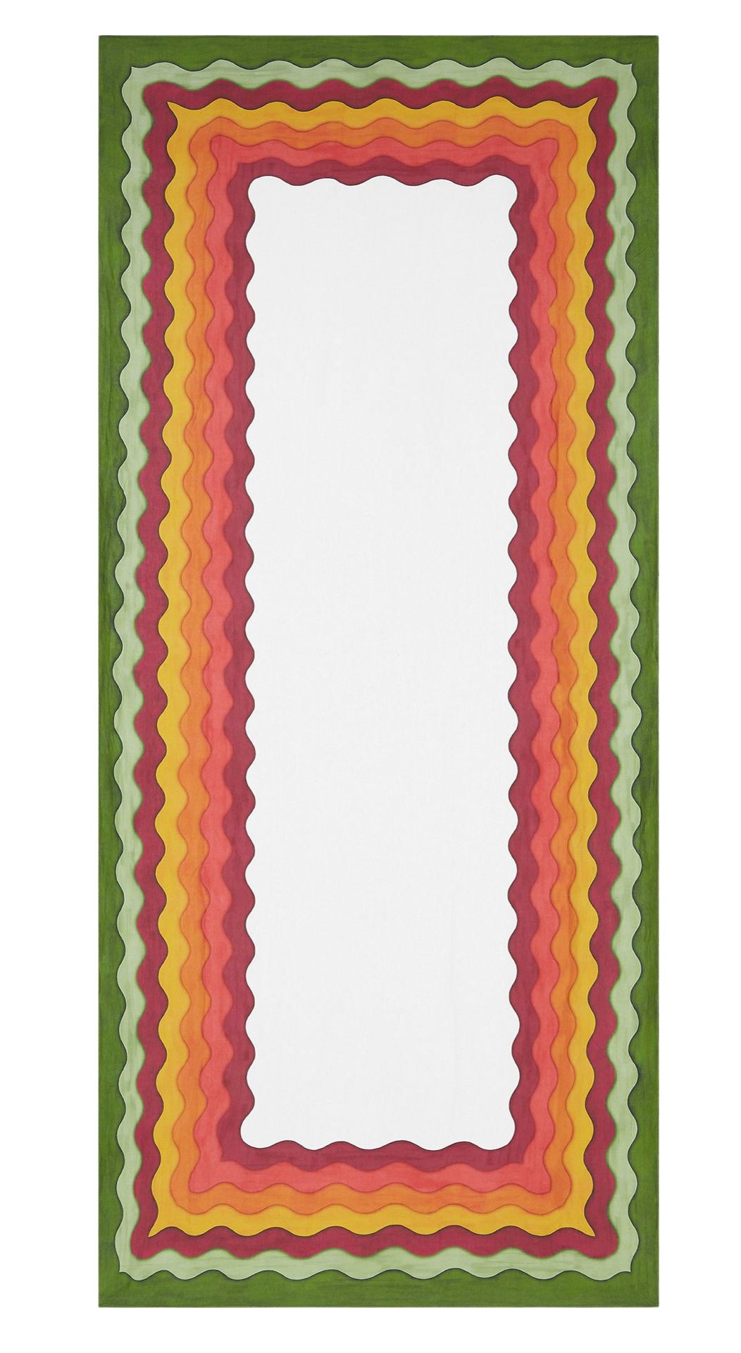 Earthy Rainbow Linen Tablecloth