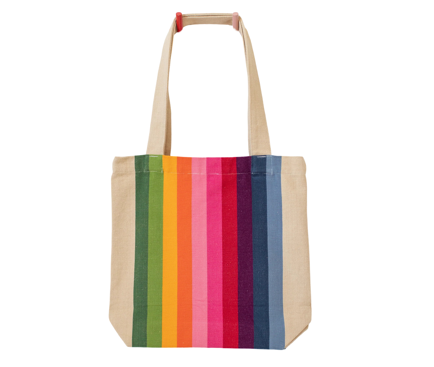 Pink Spectrum Stripe Tote Bag