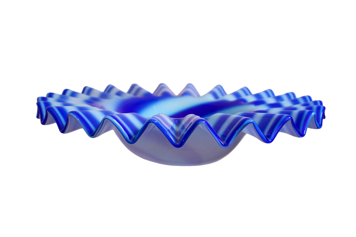 Blue & White Murano Glass Bowl
