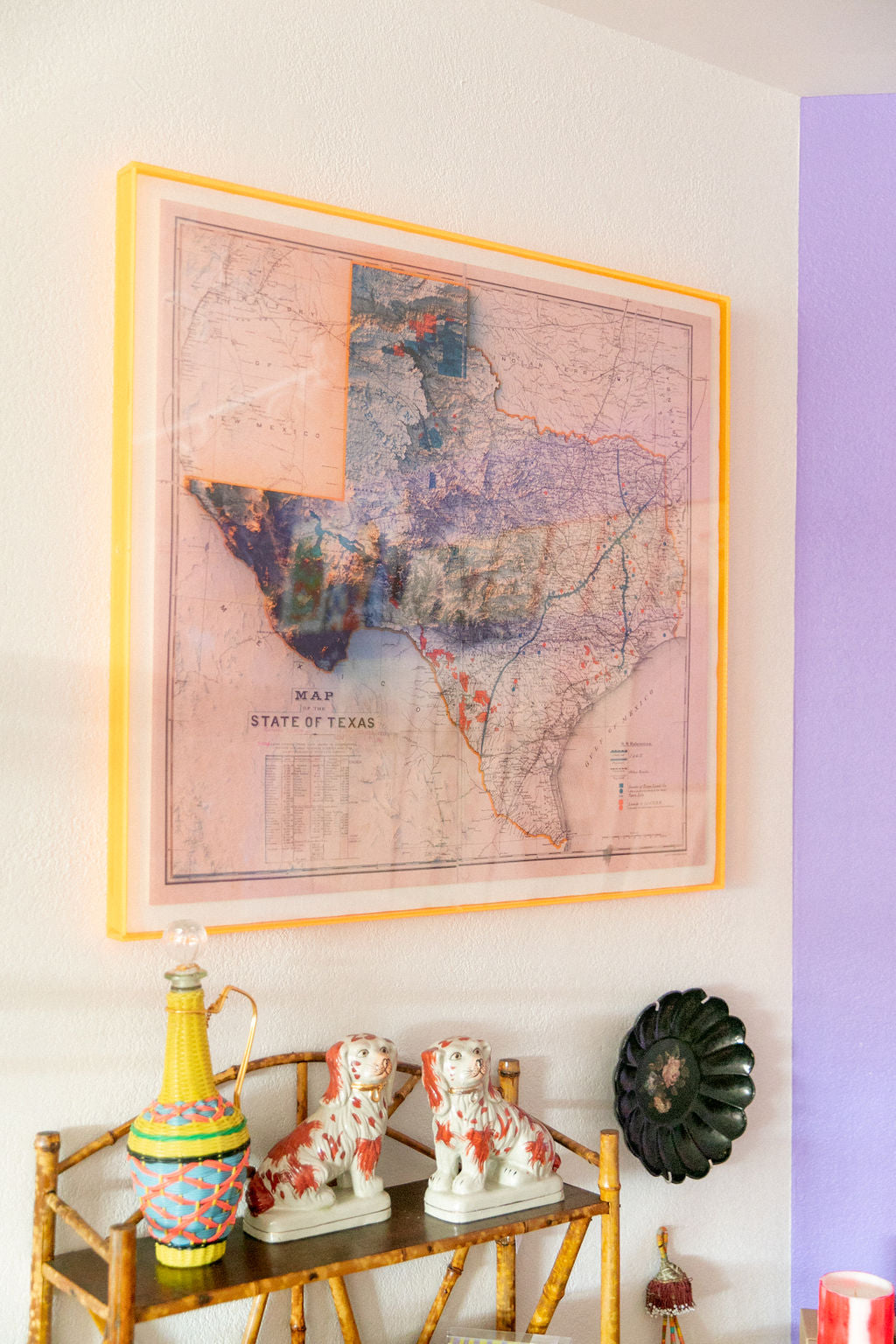 1887 State of Texas Map Print