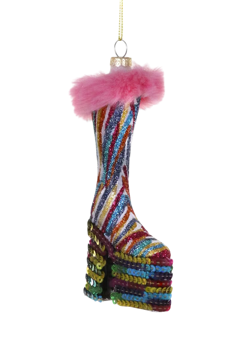 Platform Disco Boot Ornament