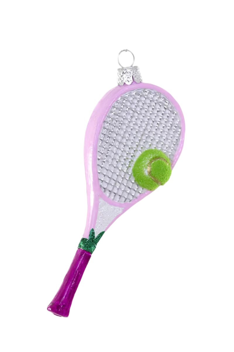 Glitter Tennis Racket Ornament