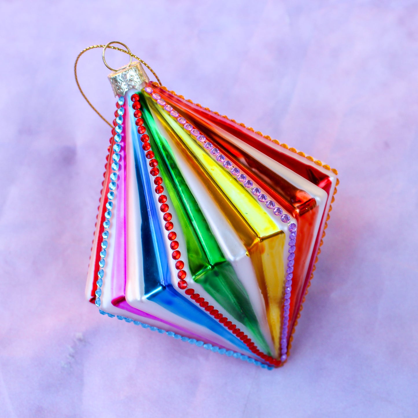 Spectrum Spindle Ornament