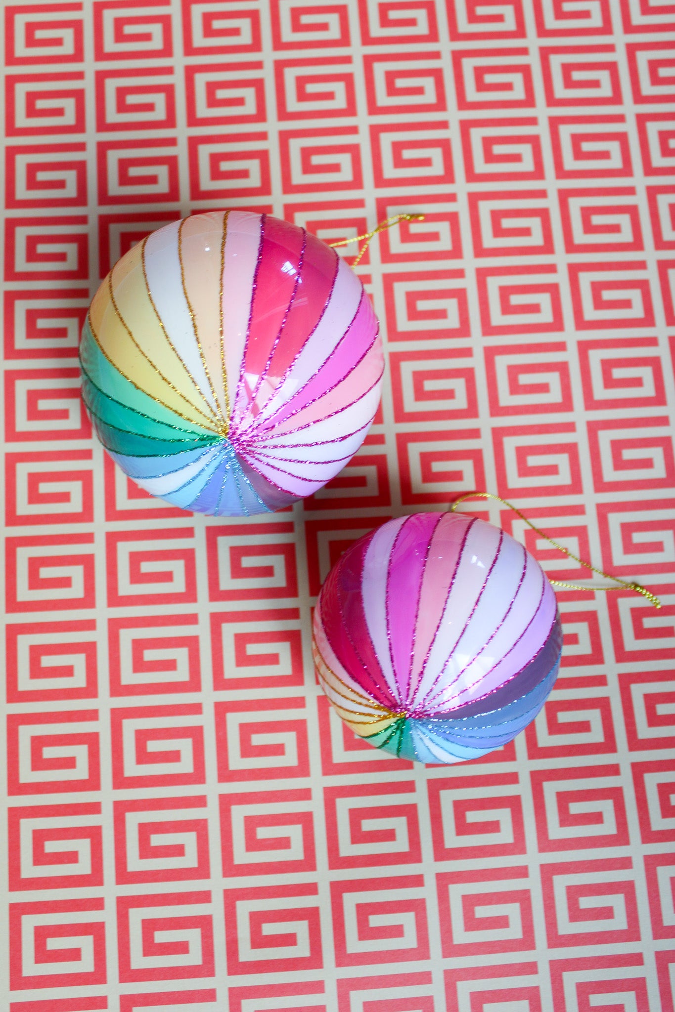 Rainbow Glitter Spectrum Bauble Ornament