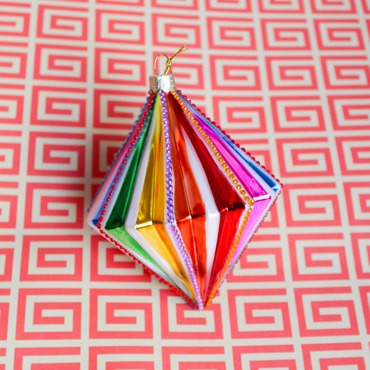 Spectrum Spindle Ornament