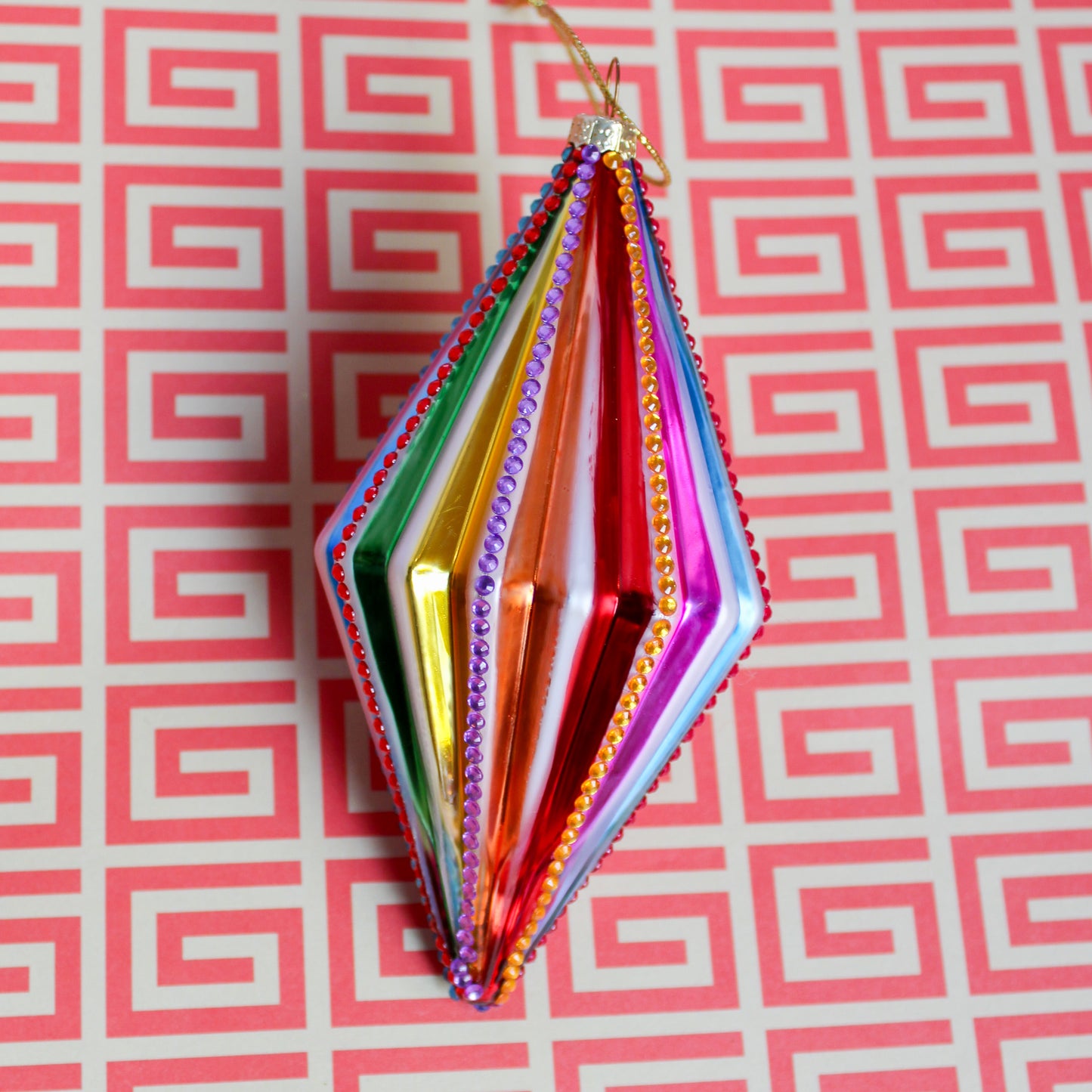 Spectrum Spindle Ornament